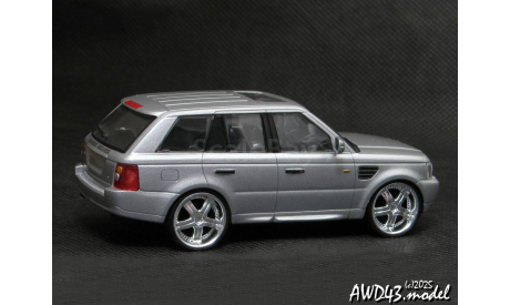 Land Rover Range Rover Sport Super wheels silver 1-43 Malibu=High Speed, масштабная модель, scale43