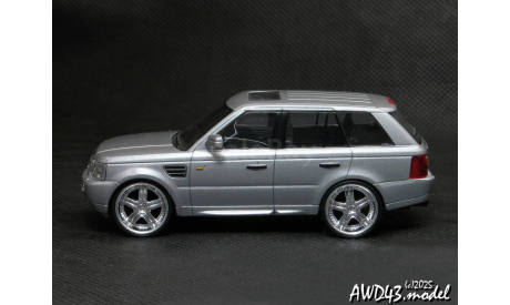 Land Rover Range Rover Sport Super wheels silver 1-43 Malibu=High Speed, масштабная модель, scale43