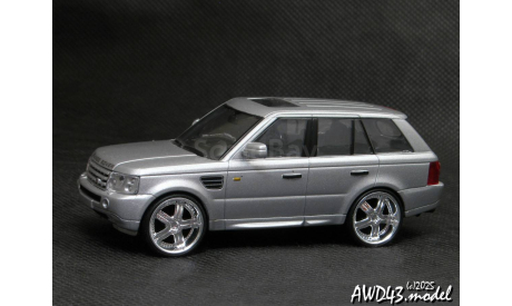 Land Rover Range Rover Sport Super wheels silver 1-43 Malibu=High Speed, масштабная модель, scale43