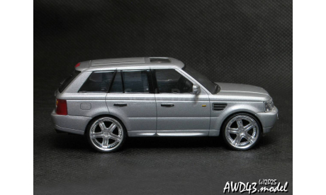 Land Rover Range Rover Sport Super wheels silver 1-43 Malibu=High Speed, масштабная модель, scale43
