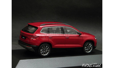 Skoda Karoq 2018 red velvet 1-43 Norev, масштабная модель, Škoda, scale43