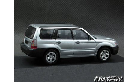 Subaru Forester 2007 silver 1-43 DeAgostini conversion, масштабная модель, scale43