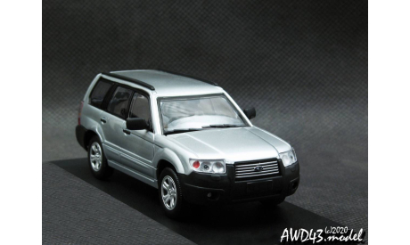 Subaru Forester 2007 silver 1-43 DeAgostini conversion, масштабная модель, scale43