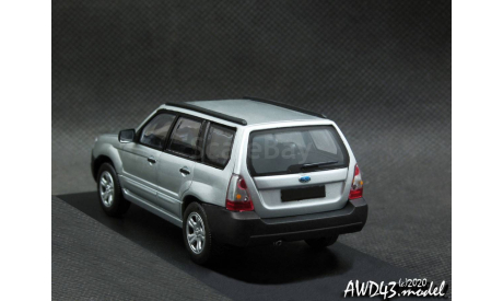 Subaru Forester 2007 silver 1-43 DeAgostini conversion, масштабная модель, scale43