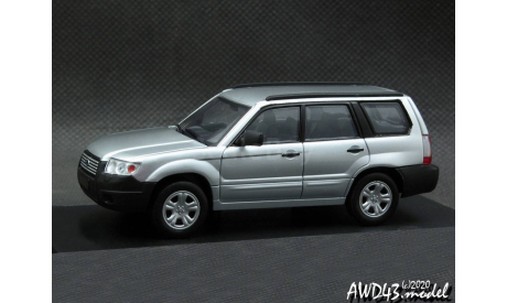 Subaru Forester 2007 silver 1-43 DeAgostini conversion, масштабная модель, scale43