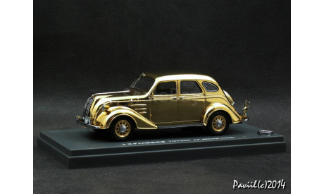 Toyoda AA Sedan 1936 gold plated 1-43 Kyosho, масштабная модель, Toyota, scale43