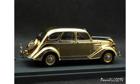 Toyoda AA Sedan 1936 gold plated 1-43 Kyosho, масштабная модель, Toyota, scale43