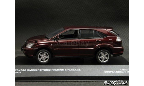 Toyota Harrier Hybrid Premium S Package 2006 Cooper Brown Mica 1-43  J-Collection, масштабная модель, scale43