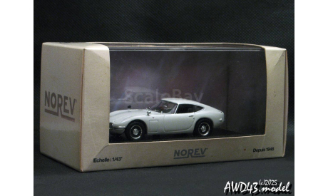 Toyota  2000 GT Coupe 1967 white 1-43 Norev 800300, масштабная модель, scale43