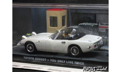Toyota 2000GT Open Type white 1-43 James Bond 007 Collection You only Live Twice, масштабная модель, scale43