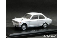 Toyota Corolla 1966 white 1-43 Hachette Japan (Norev)