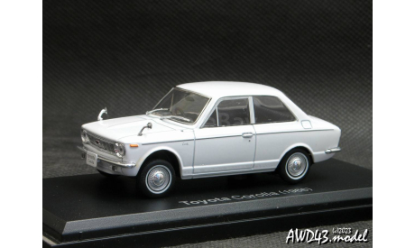 Toyota Corolla 1966 white 1-43 Hachette Japan (Norev), масштабная модель, scale43