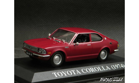 Toyota Corolla 1974 d.red 1-43 Hachette Japan, масштабная модель, scale43