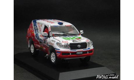 Toyota Land Cruiser 200 Dakar 2010 white 1-43 Norev, масштабная модель, scale43