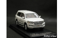 Toyota Land Cruiser 200 ZX 2015 White 1-43 Hi-story HS225WH, масштабная модель, scale43