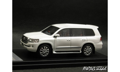 Toyota Land Cruiser 200 ZX 2015 White 1-43 Hi-story HS225WH, масштабная модель, scale43