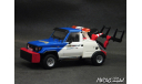 Toyota Land Cruiser 70  Tow Truck Police white (эвакуатор) 1-43 DeAgostini, масштабная модель, scale43