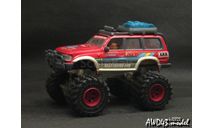 Toyota Land Cruiser 80 Big Foot red 1-43 Ken Toys, масштабная модель, scale43