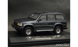 Toyota Land Cruiser 80 Turbo 4WD VX-LTD M-Package 1994 Dark Bluish Gray Mica 1-43 Hi-Story