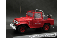 Toyota Land Cruiser BJ40 Pompiers LHD 4x4 red 1-43 Norev, масштабная модель, 1:43, 1/43