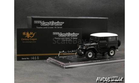 Toyota Land Cruiser FJ40 black 1-43 Century Dragon, масштабная модель, scale43