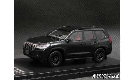 Toyota Land Cruiser Prado 150 TX L Package 70th Annyversary Limited 2021 black 1-43 Hi-Story, масштабная модель, scale43