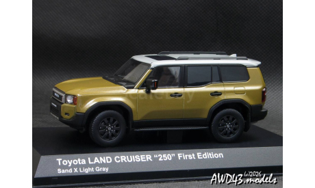 Toyota Land Cruiser Prado 250 beige 1-43 Kyosho, масштабная модель, scale43