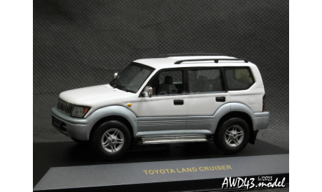 Toyota Land Cruiser Prado 90 white 1-43 IXO, масштабная модель, scale43