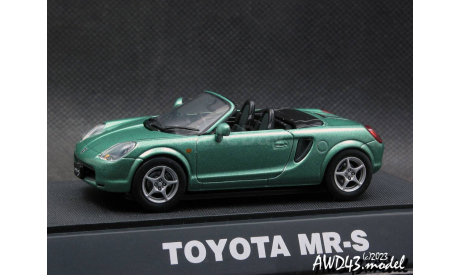 Toyota MR-S Cabrio green 1-43 Ebbro, масштабная модель, scale43