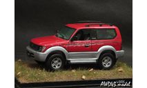 Toyota Land Cruiser Prado 90 SWB RHD red 1-43 Viresse, масштабная модель, Vitesse, scale43