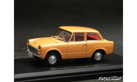 Toyota Publica 700 1961 yellow 1-43 Hachette Japan (Norev), масштабная модель, scale43