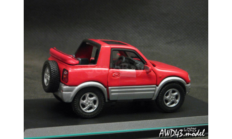 Toyota RAV4 I SWB Cabrio 1995 red 1-43 Cararama, масштабная модель, scale43