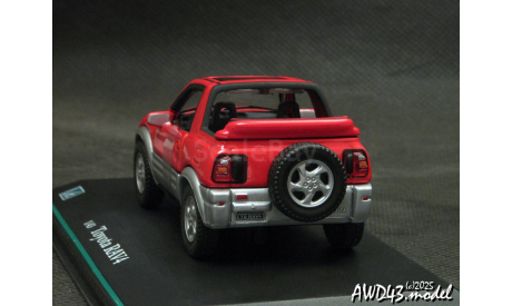 Toyota RAV4 I SWB Cabrio 1995 red 1-43 Cararama, масштабная модель, scale43