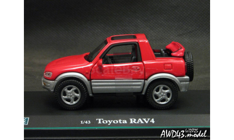 Toyota RAV4 I SWB Cabrio 1995 red 1-43 Cararama, масштабная модель, scale43