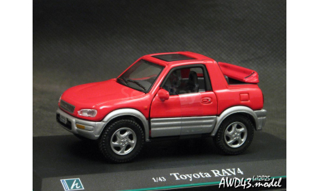 Toyota RAV4 I SWB Cabrio 1995 red 1-43 Cararama, масштабная модель, scale43