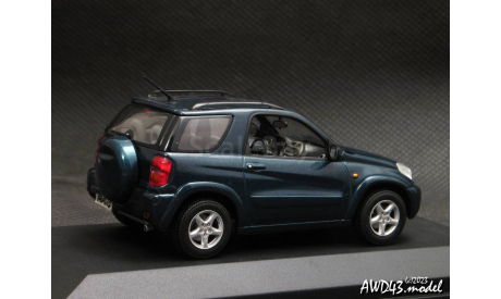 Toyota RAV4 II SWB 2000 d.green 1-43 Minichamps, масштабная модель, scale43