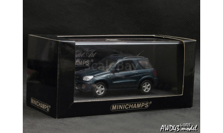 Toyota RAV4 II SWB 2000 d.green 1-43 Minichamps, масштабная модель, scale43