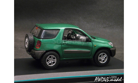 Toyota RAV4 II SWB 2000 green 1-43 Cararama, масштабная модель, scale43