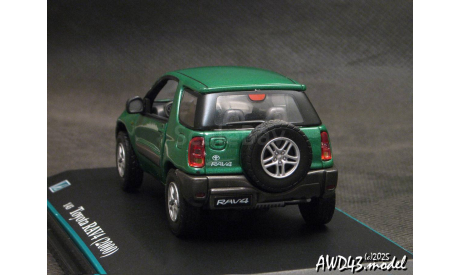 Toyota RAV4 II SWB 2000 green 1-43 Cararama, масштабная модель, scale43