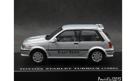 Toyota Starlet Turbo-S EP71 1986 silver 1-43 DISM, масштабная модель, scale43
