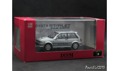 Toyota Starlet Turbo-S EP71 1986 silver 1-43 DISM, масштабная модель, scale43