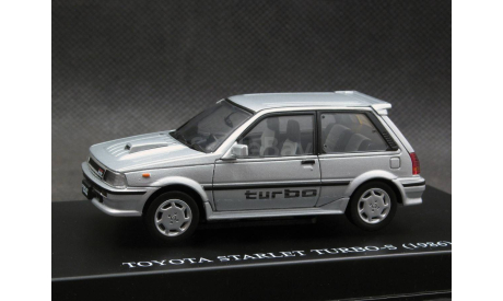 Toyota Starlet Turbo-S EP71 1986 silver 1-43 DISM, масштабная модель, scale43