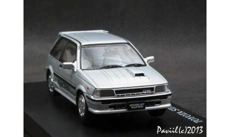 Toyota Starlet Turbo-S EP71 1986 silver 1-43 DISM, масштабная модель, scale43