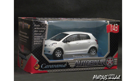 Toyota Yaris white 1-43 Cararama, масштабная модель, Bauer/Cararama/Hongwell, scale43