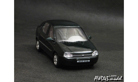 ВАЗ-2118 Калина темно-зеленый 1-43 Bauer (Autobahn), масштабная модель, Bauer/Cararama/Hongwell, scale43