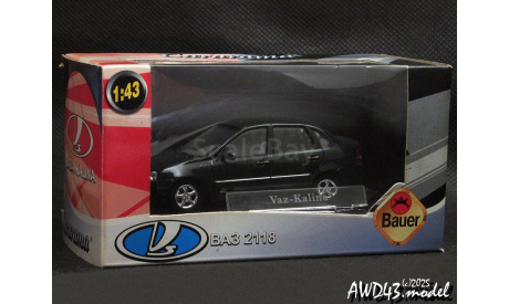 ВАЗ-2118 Калина темно-зеленый 1-43 Bauer (Autobahn), масштабная модель, Bauer/Cararama/Hongwell, scale43