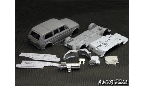 КИТ ВАЗ 2129 Нива рестайлинг 1-43 UM43 UM-K015 ТрансКИТ, масштабная модель, scale43
