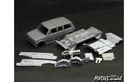 КИТ ВАЗ 2129 Нива рестайлинг 1-43 UM43 UM-K015 ТрансКИТ, масштабная модель, scale43