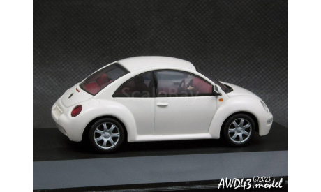 VW New Beetle white 1-43 Dickie=Schuco, масштабная модель, Volkswagen, scale43