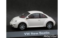 VW New Beetle white 1-43 Dickie=Schuco, масштабная модель, Volkswagen, scale43